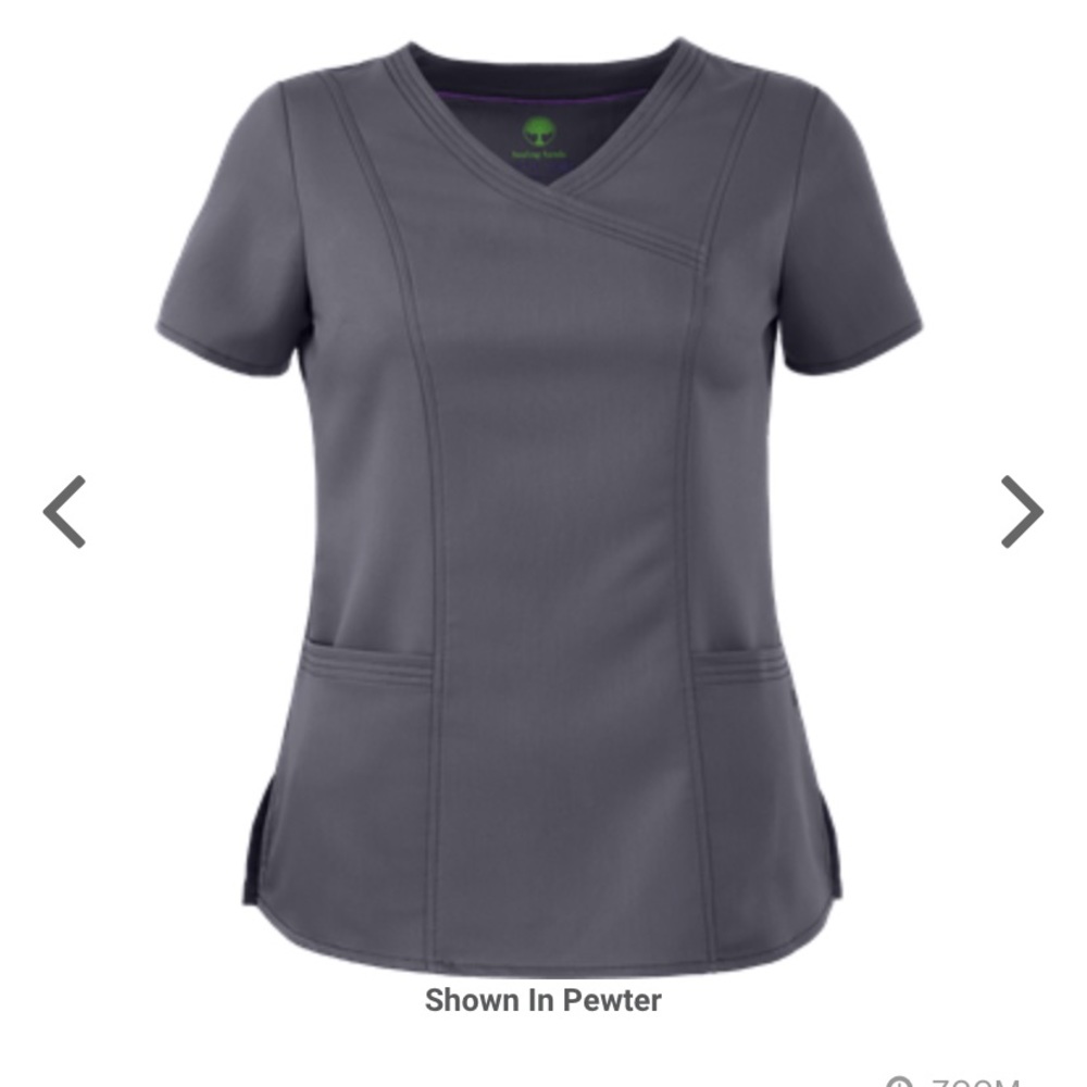 Healing hands : purple label scrub top / large